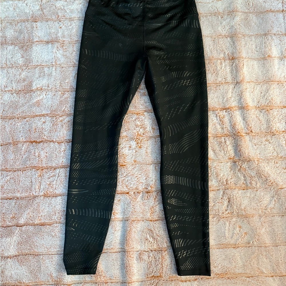Black Patterned Leggings